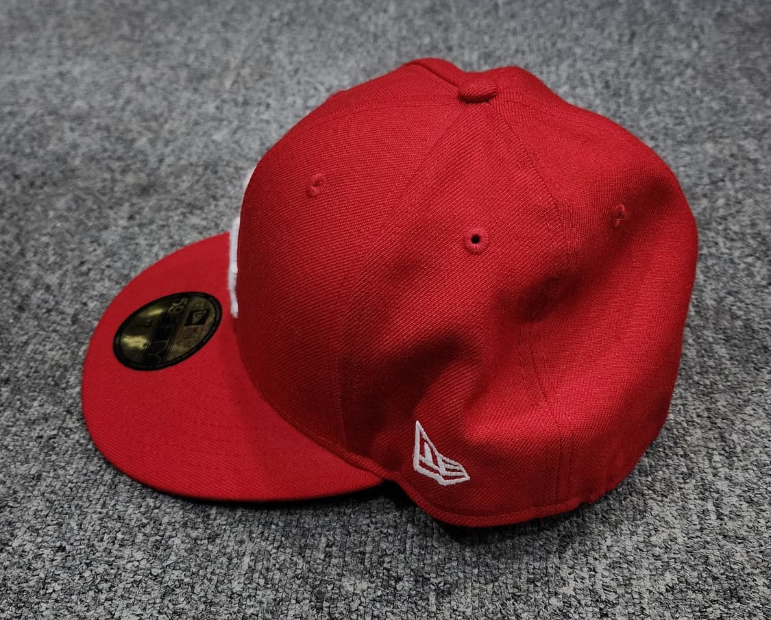 뉴에라 LA 다저스 59FIFTY 스칼렛 레드 스냅백 모자 58.7 상품이미지4