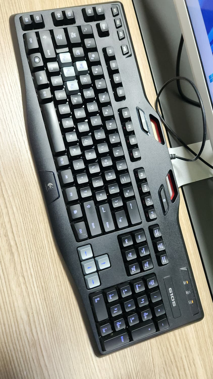 로지텍 G105 게이밍 멤브레인 키보드 급처 / 사무용 키보드 상품이미지8