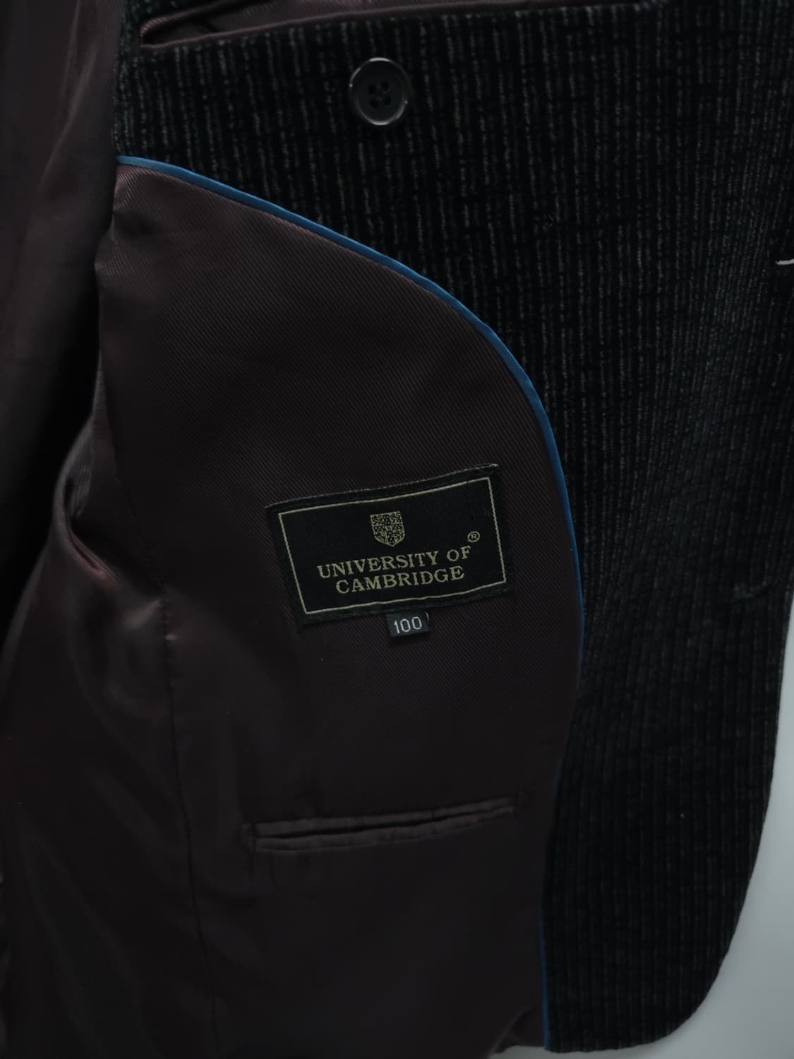 유니버시티 오브 캠브릿지 벨벳 싱글 블레이져 100 상품이미지7