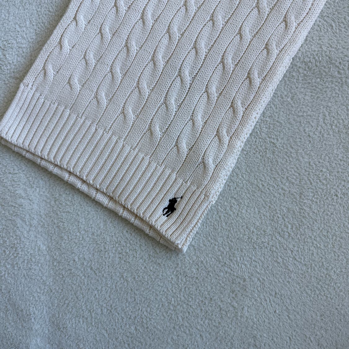 폴로랄프로렌 코튼 꽈배기 목도리 3가지 색상 상품이미지5