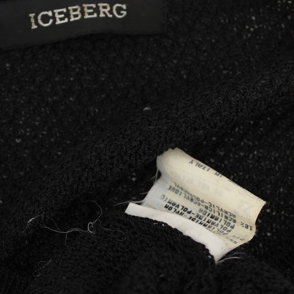 아이스버그 블랙 울 니트 상의(42) 상품이미지4