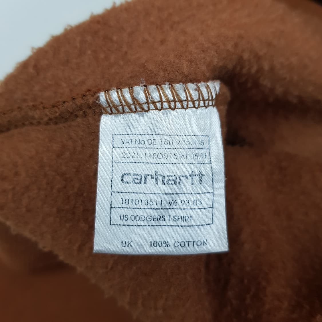 Carhartt 칼하트  로고 프린트 기모 맨투맨 L사이즈 상품이미지6