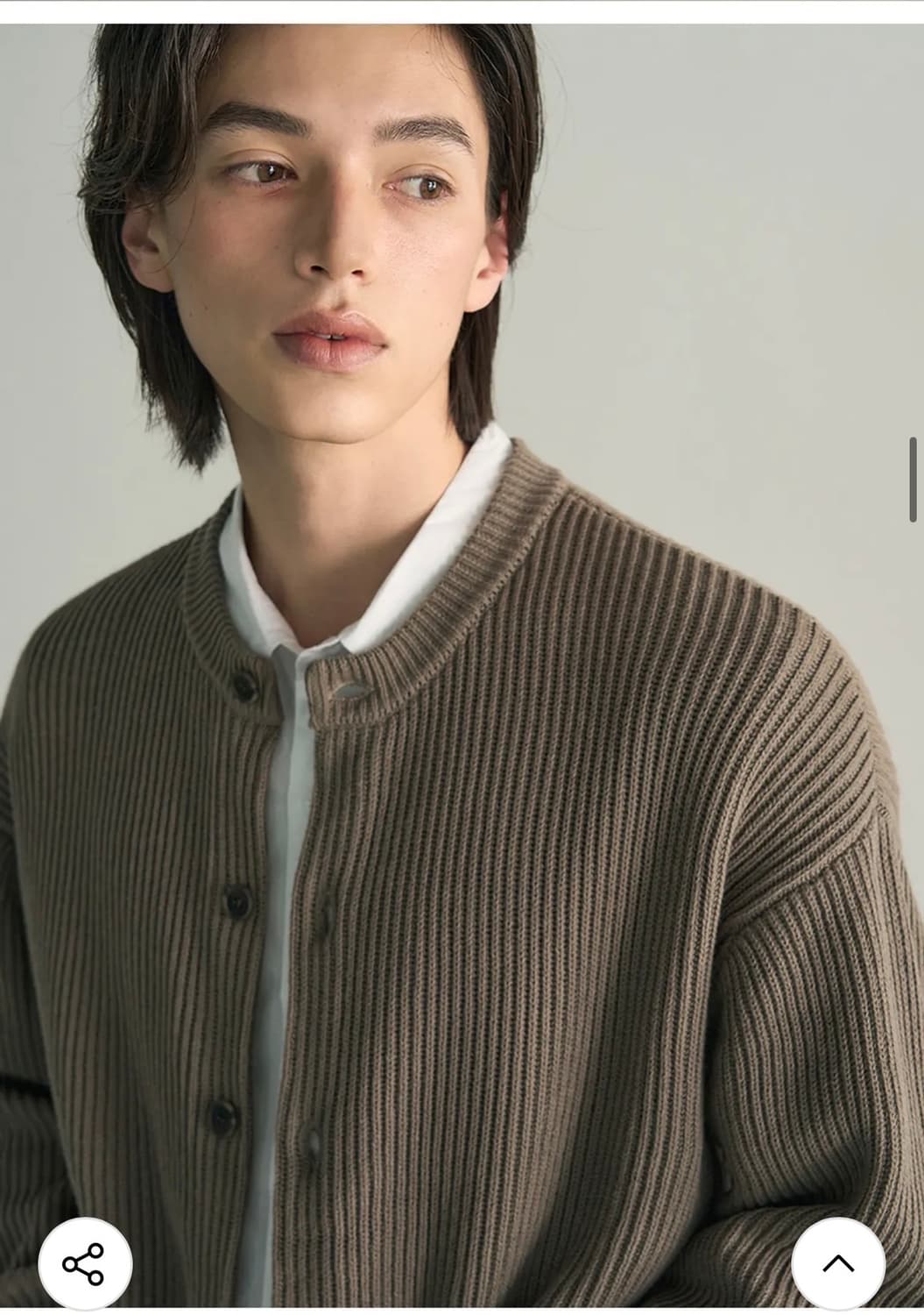 (새상품)(XL) [데일리룸 X 시즈] 아카이브 코튼 크롭 니트 가디건 상품이미지5