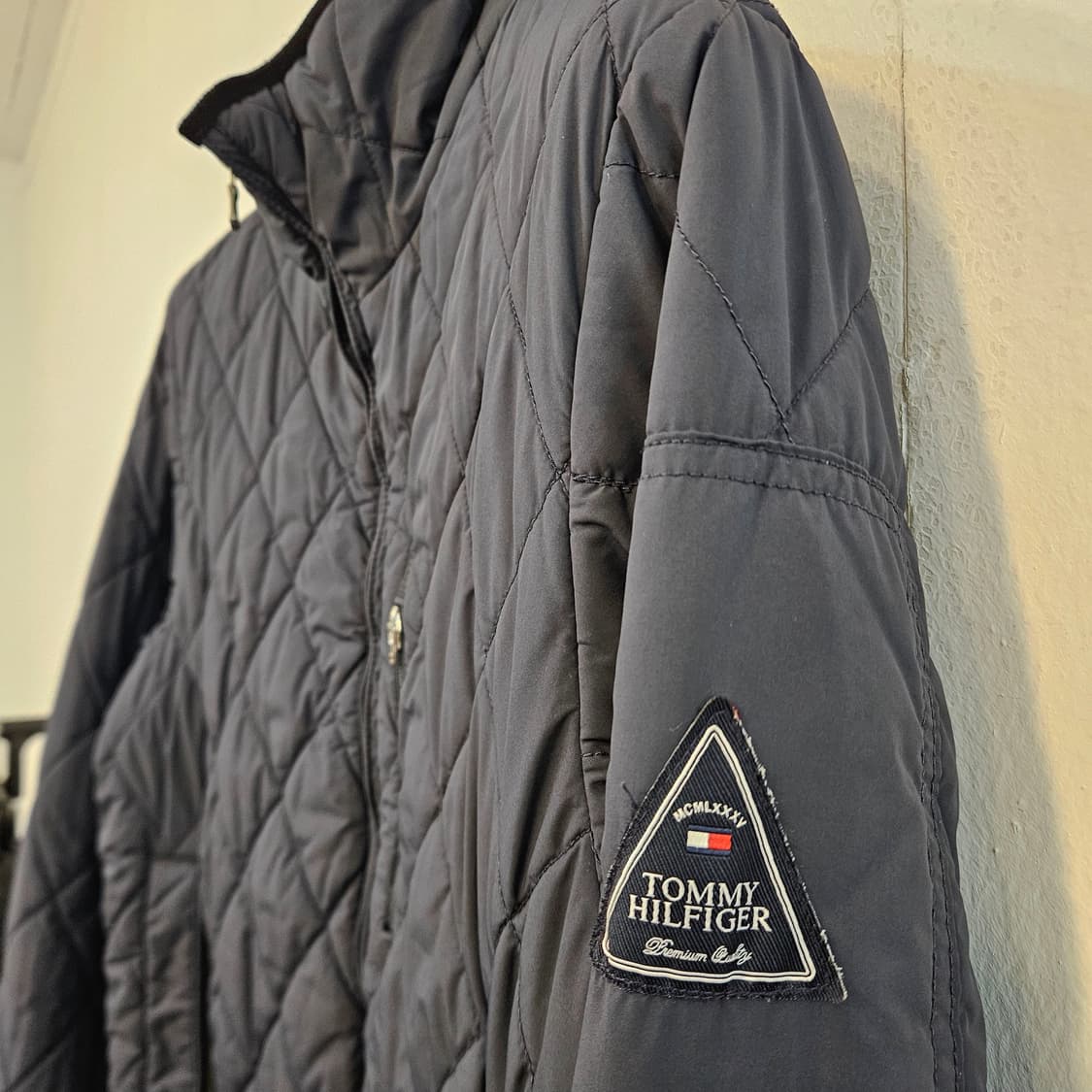 90(S)/실측95(S)타미힐피거 퀼팅 자켓 남성 점퍼 상품이미지2