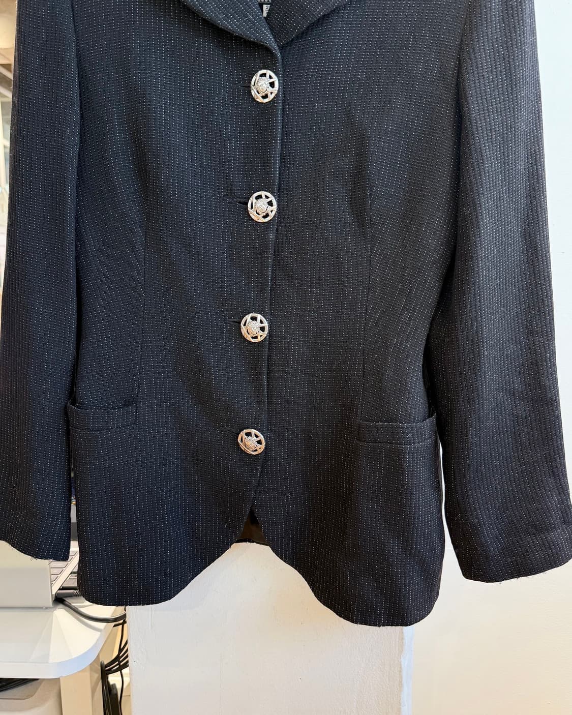 베르사체 진스 쿠튀르 블랙 4b 블레이저 자켓  상품이미지6