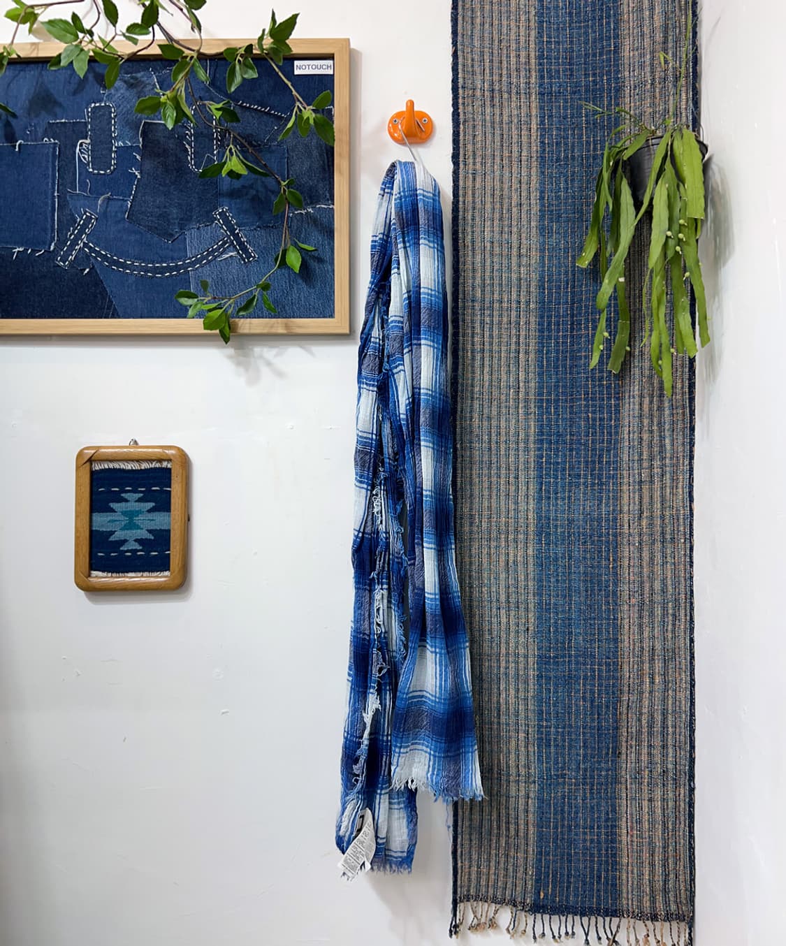 Checked Cotton Scarf 상품이미지1