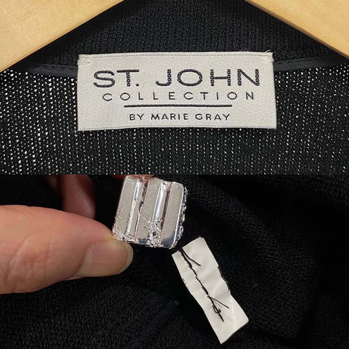 센존 금장 롱 니트 드레스 코트 상품이미지8