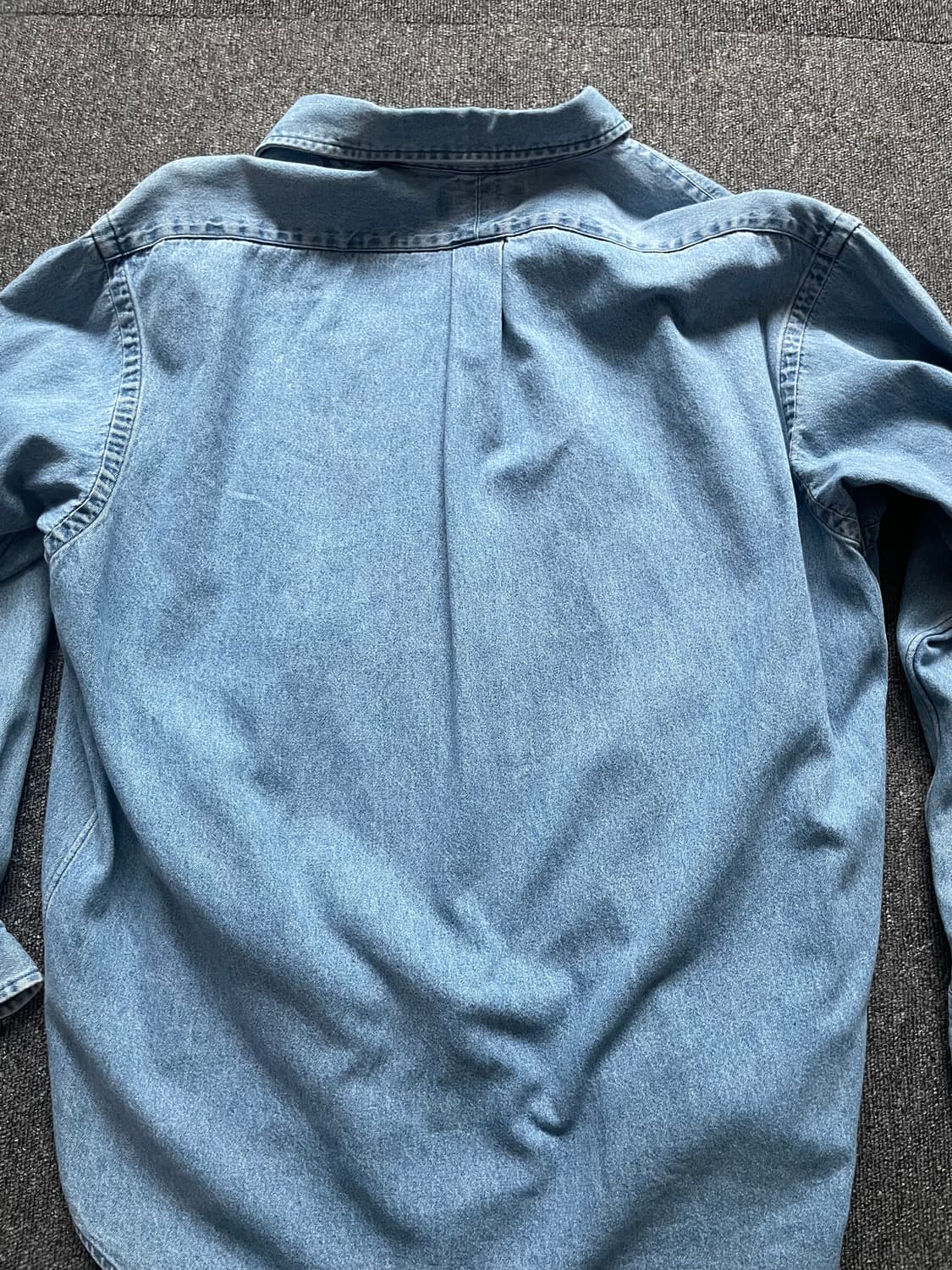 폴로 빅셔츠 데님 S (Big Shirt 랄프로렌 빅옥스포드) 상품이미지7