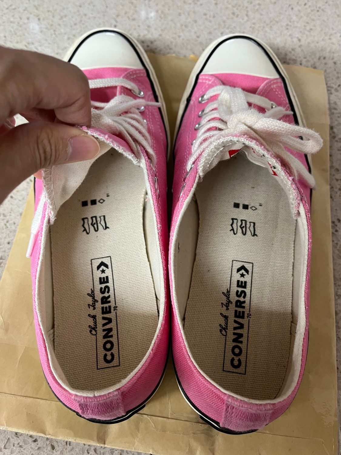 [270] 컨버스 척70 로우 시즈널 컬러 핑크 상품이미지6