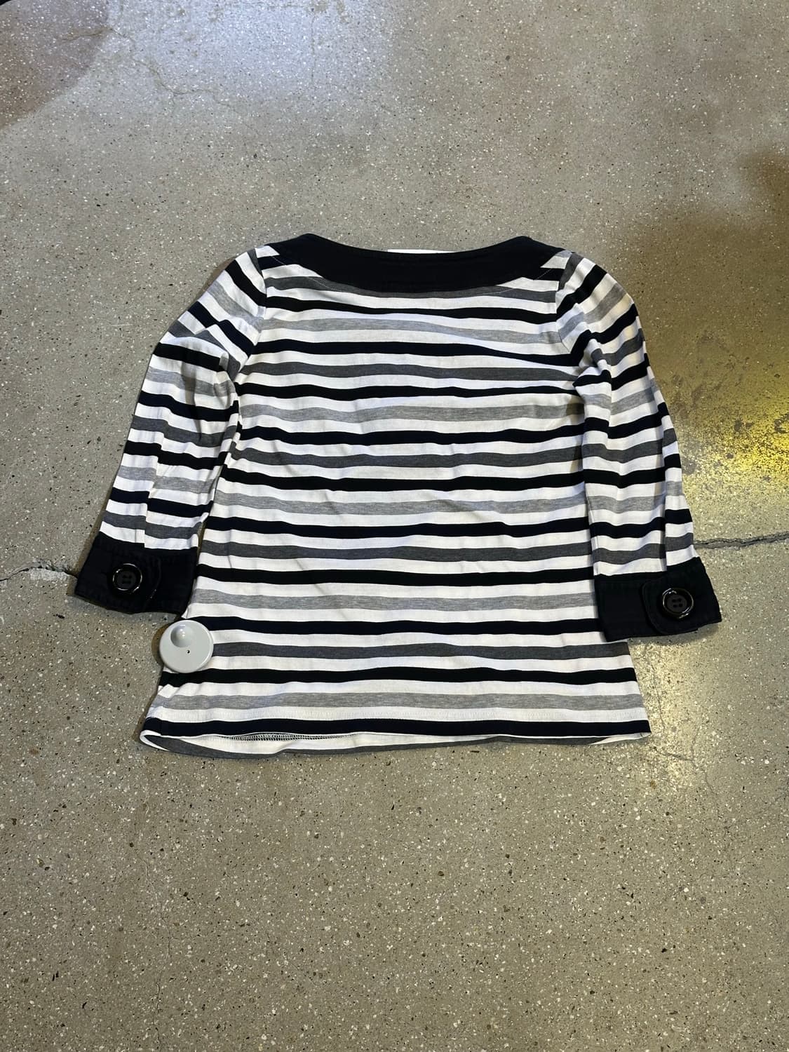 BURBERRY 버버리 블랙 스트라이프 롱슬리브 상품이미지4