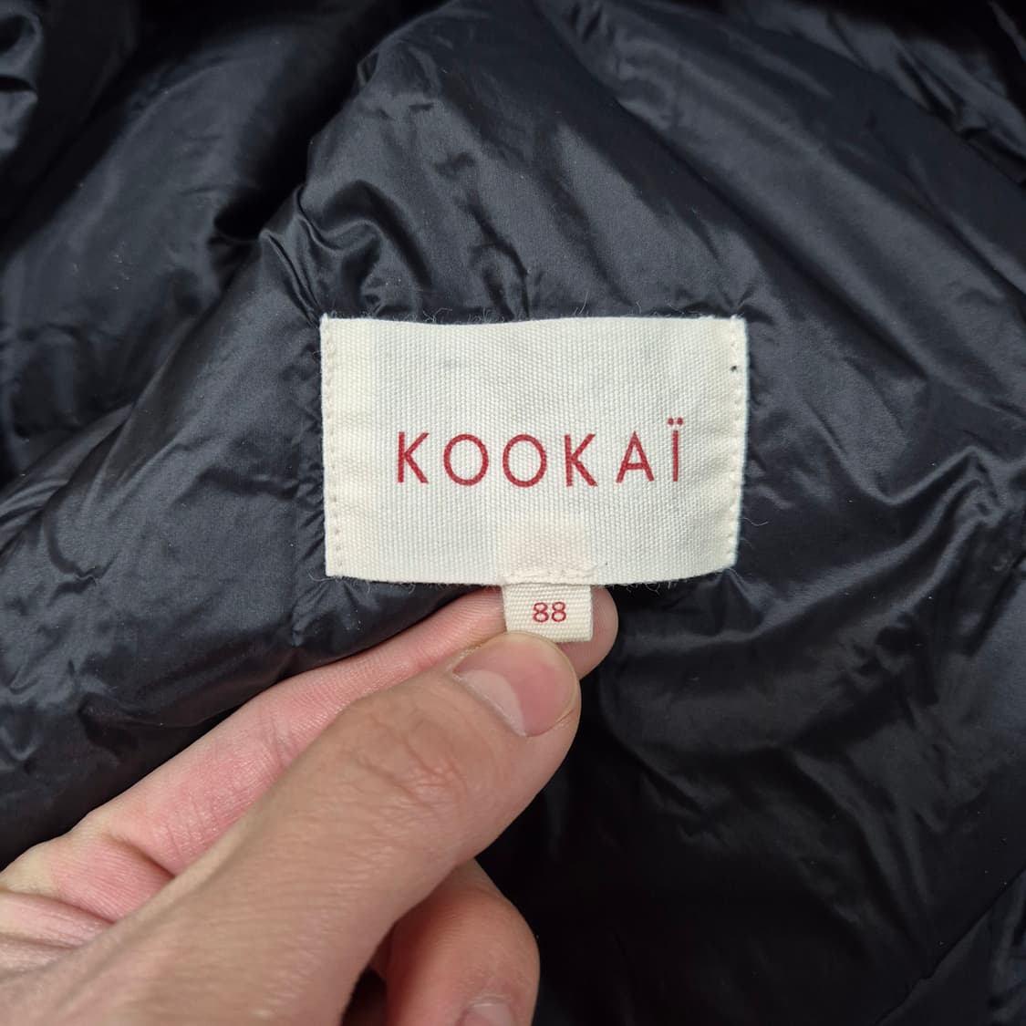 KOOKAI 쿠카이 구스다운 하이브리드 니트넥 패딩 점퍼 L(100) 상품이미지4