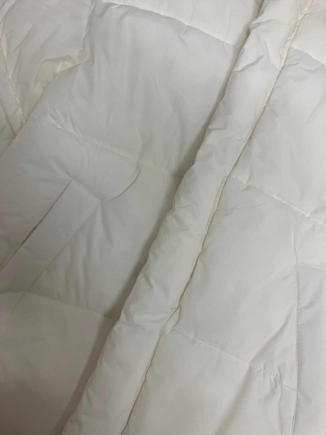 (새상품) 스파오 베이직 푸퍼 패딩 아이보리 L 상품이미지3