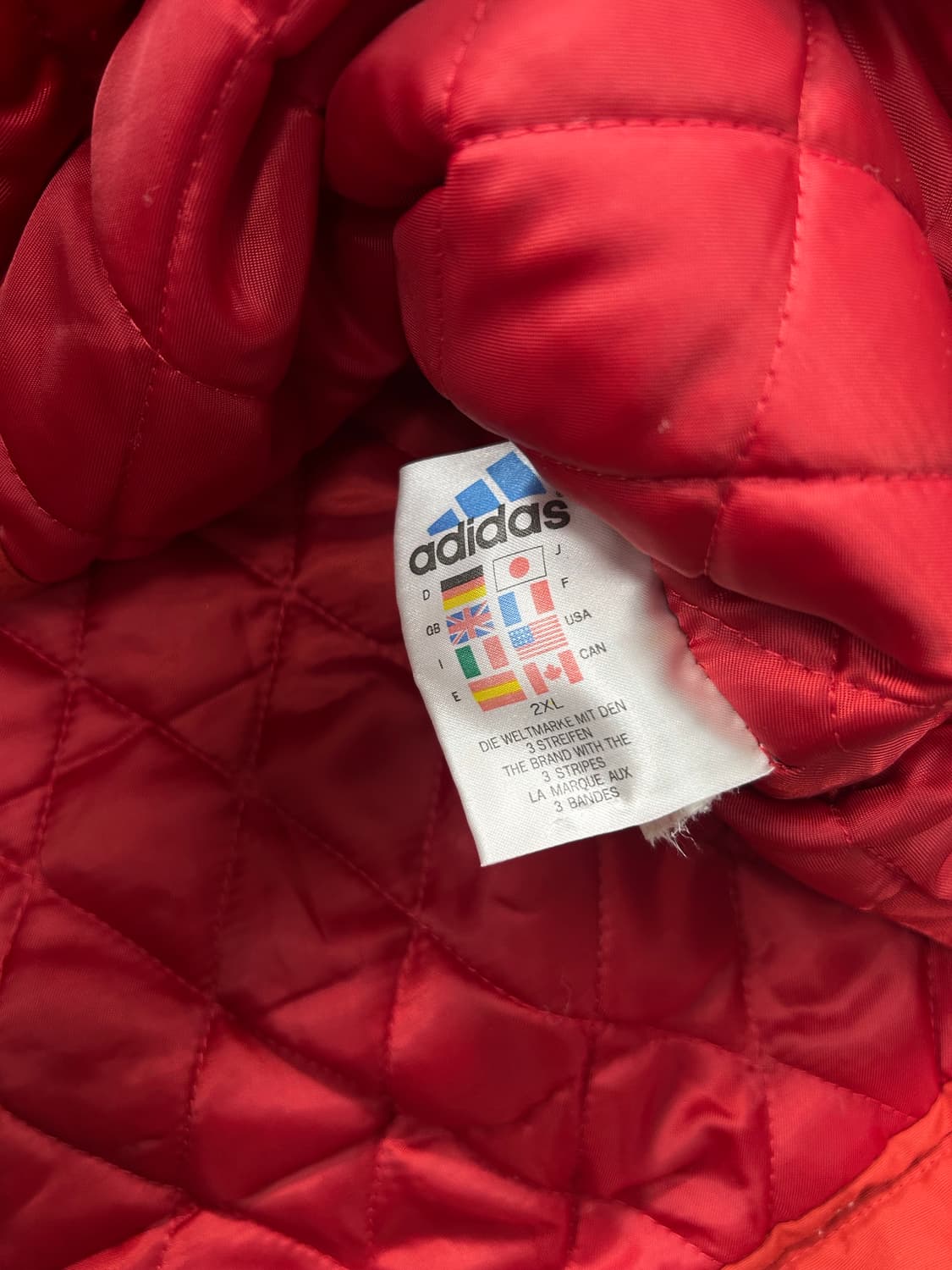 아디다스 00s 레드 그레이 점퍼 XL 상품이미지9