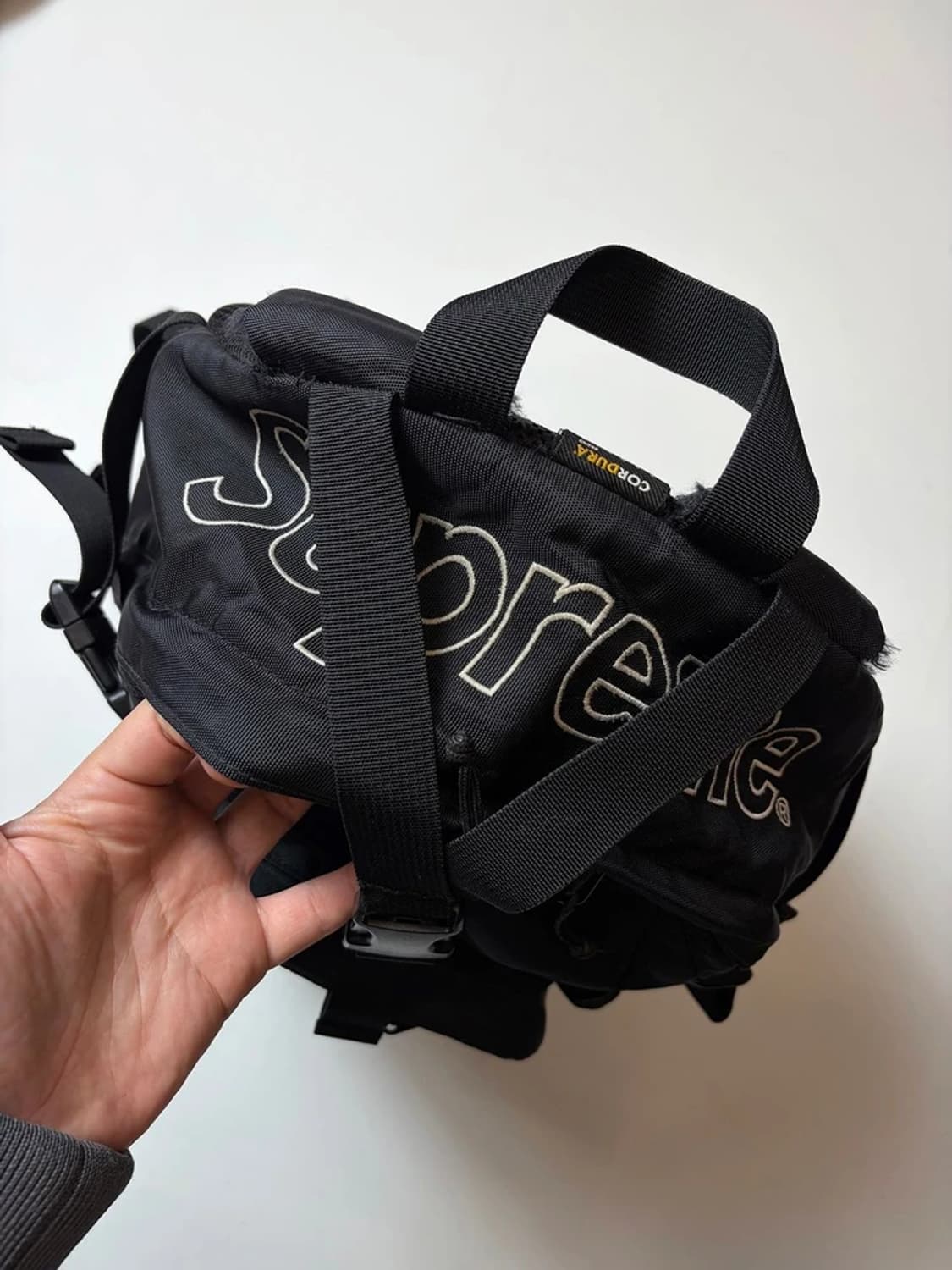 슈프림 Supreme 19FW 블랙 백팩 Q1515 상품이미지4