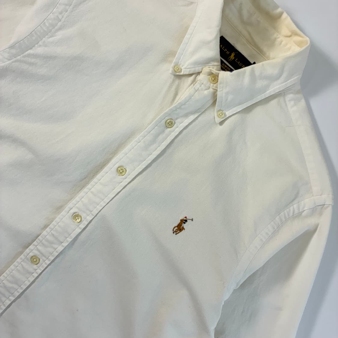 Polo  폴로 랄프로렌 코튼 옥스포드 화이트 셔츠  상품이미지3
