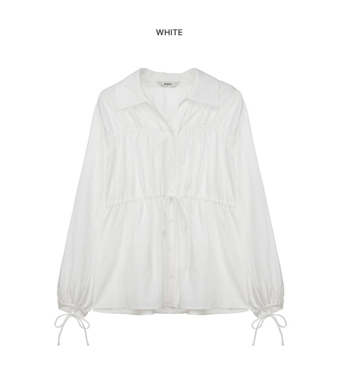 (새상품)RAIVE 스트링 셔츠 원피스 상품이미지3