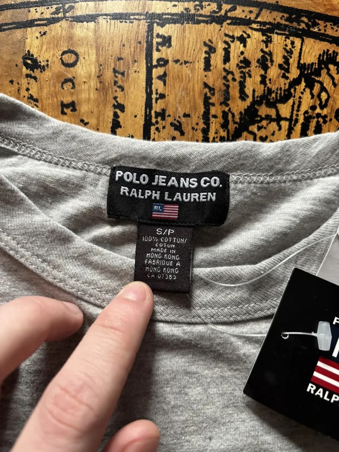 🇭🇰 90‘s 데드스탁 폴로 진스 USRL 나그랑 티셔츠 상품이미지5