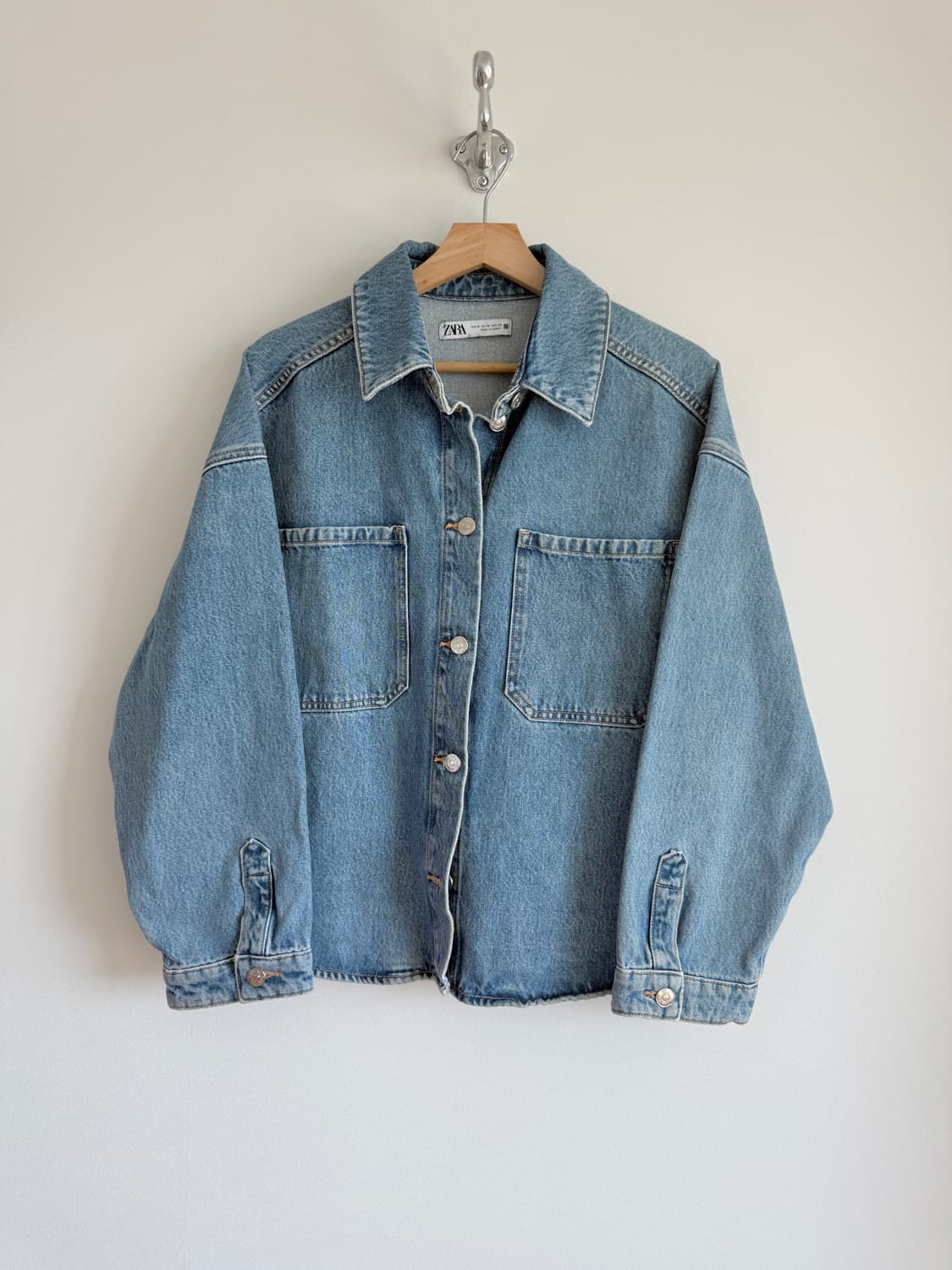 자라(ZARA) 데님 셔츠 자켓 상품이미지1