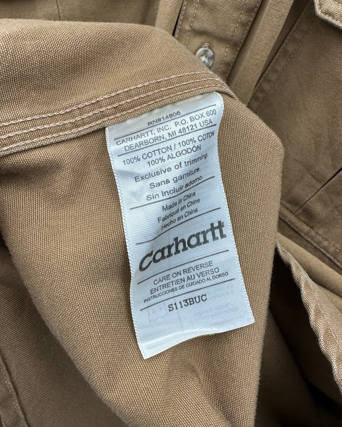 (XL오버핏)칼하트 워크 셔츠-M1489 상품이미지7