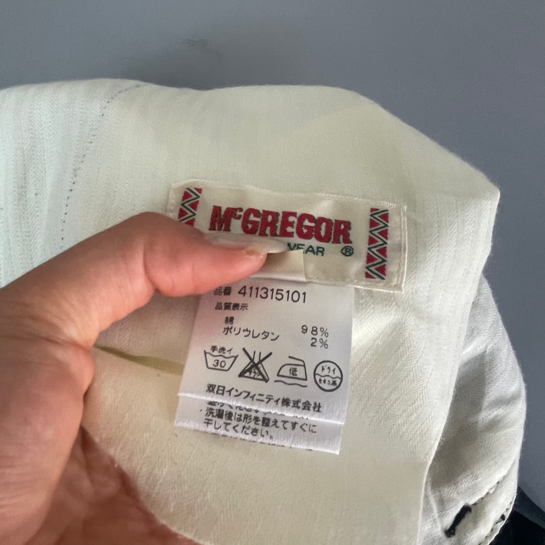 (33) 맥그리거 JPN 블랙 코튼 슬렉스 상품이미지6