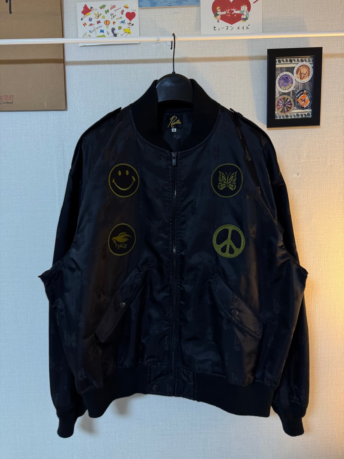 [XL] 니들스 L2-B 자켓 빠삐용 자카드 사틴 블랙 상품이미지2