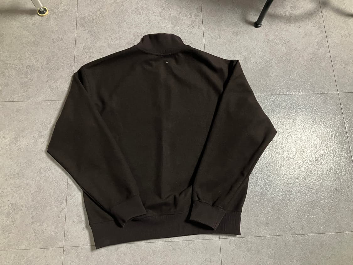 유니클로 브러시드 하프집 스웨트셔츠 (다크브라운, M) 상품이미지6