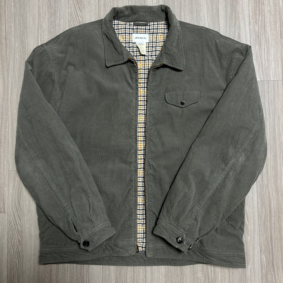 [XL/엑스라지] 카키스 코듀로이 스윙 자켓 세이지 상품이미지1