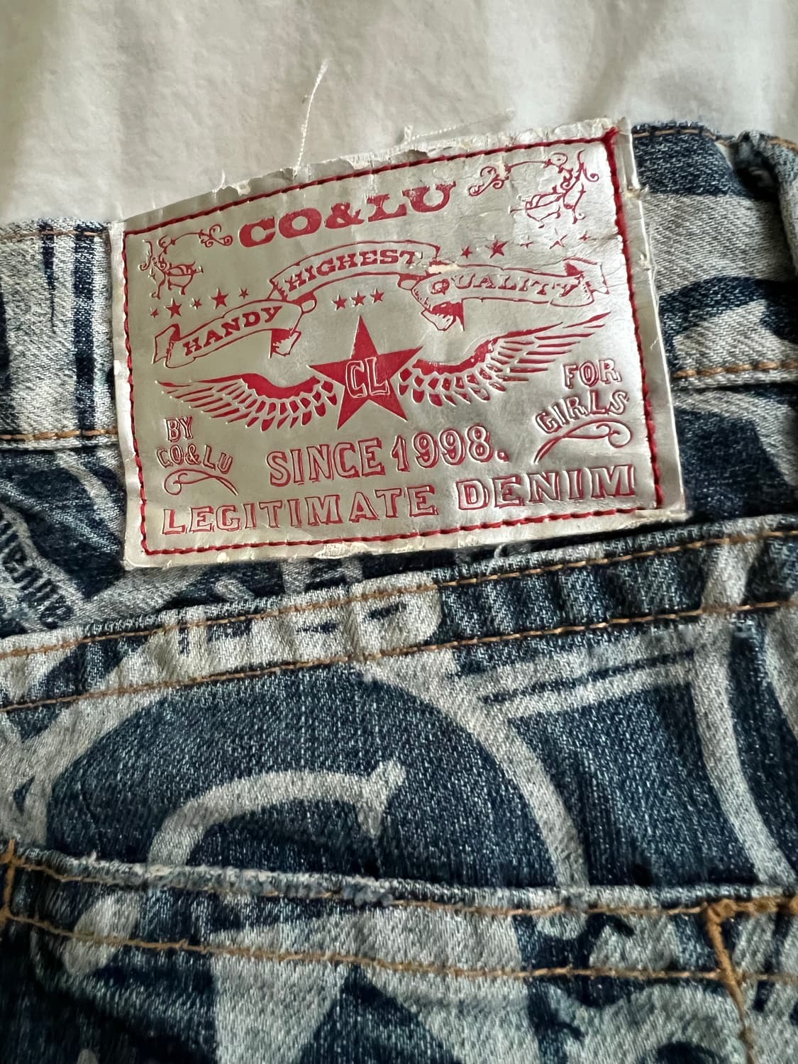 CO&LU 풀 프린팅 데님 팬츠 상품이미지5