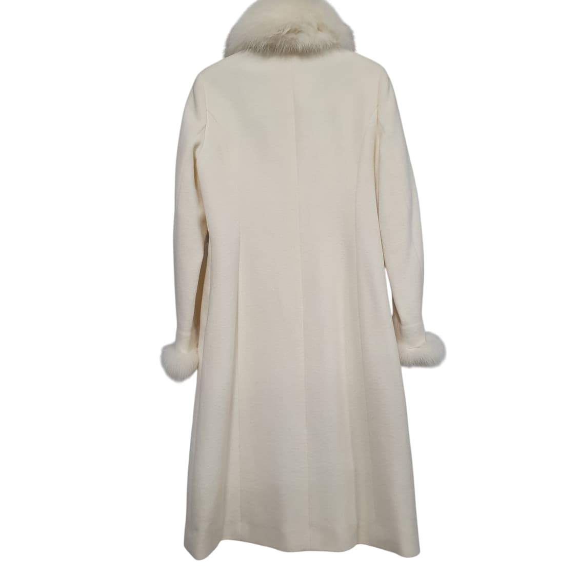 빈티지 아이보리 폭스퍼 앙고라 롱 코트 히메갸루 로걀 핀터깔 상품이미지4