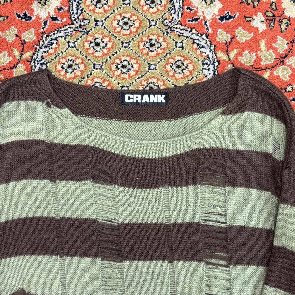 [FREE] Crank 크랭크 스트라이프 디스 니트 상품이미지3
