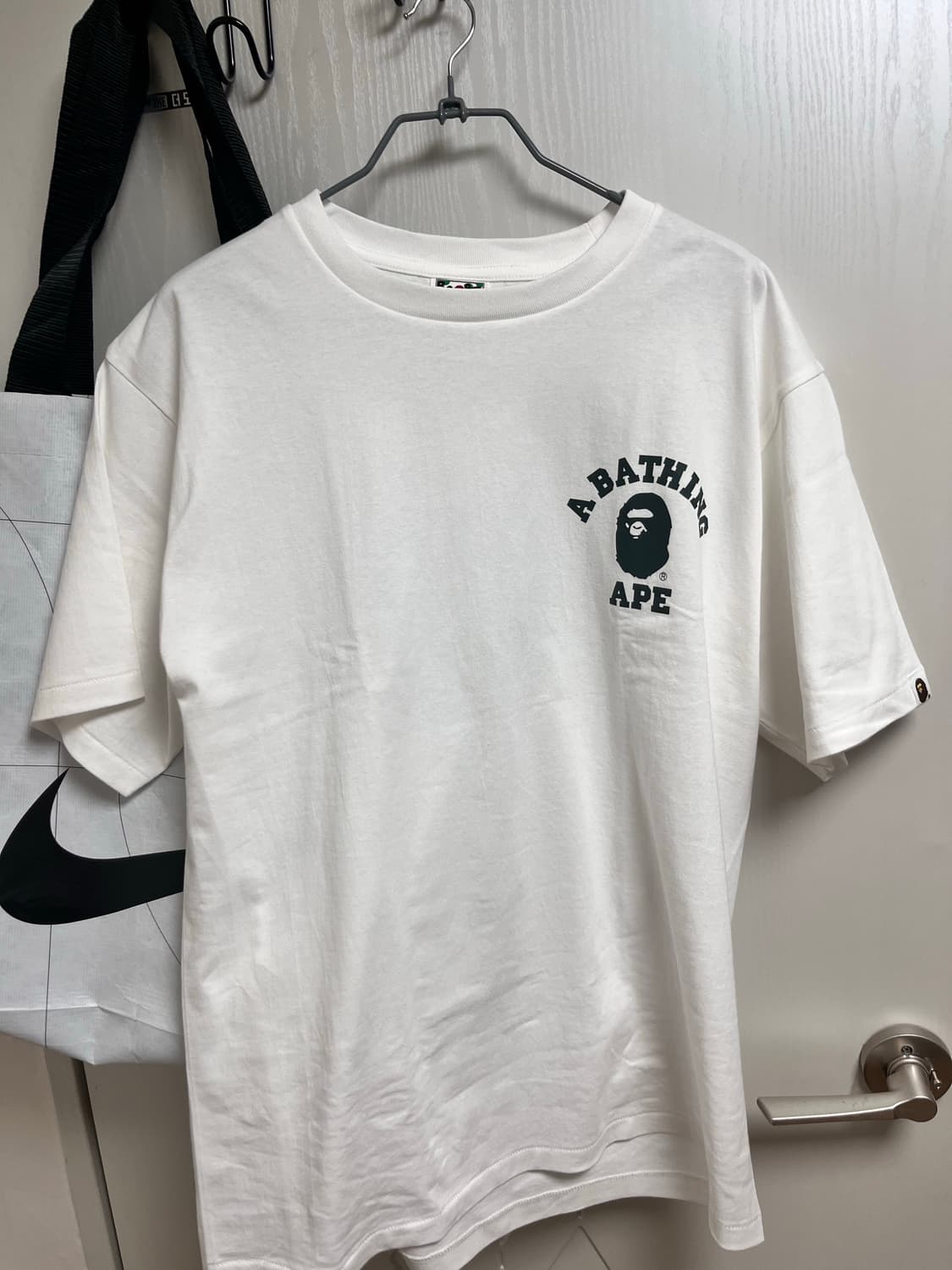 BAPE ABC Camo College ATS T-Shirt White  상품이미지1