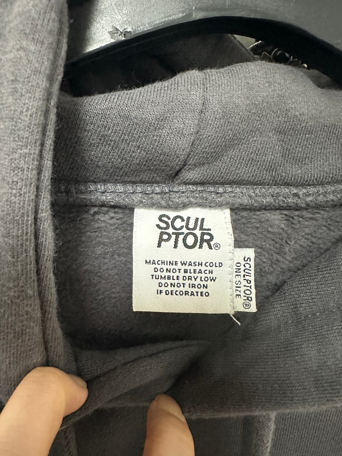 Hotfix Logo Hoodie_Charcoal 상품이미지4