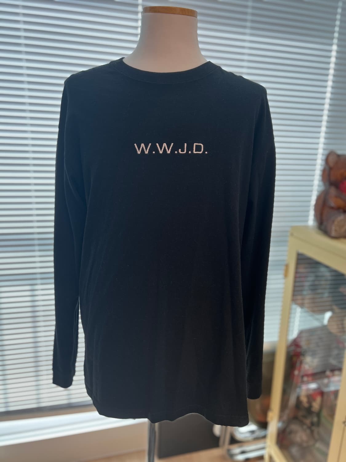 신야 야마쿠치 WWJD패러디 롱슬리브 XL 상품이미지1