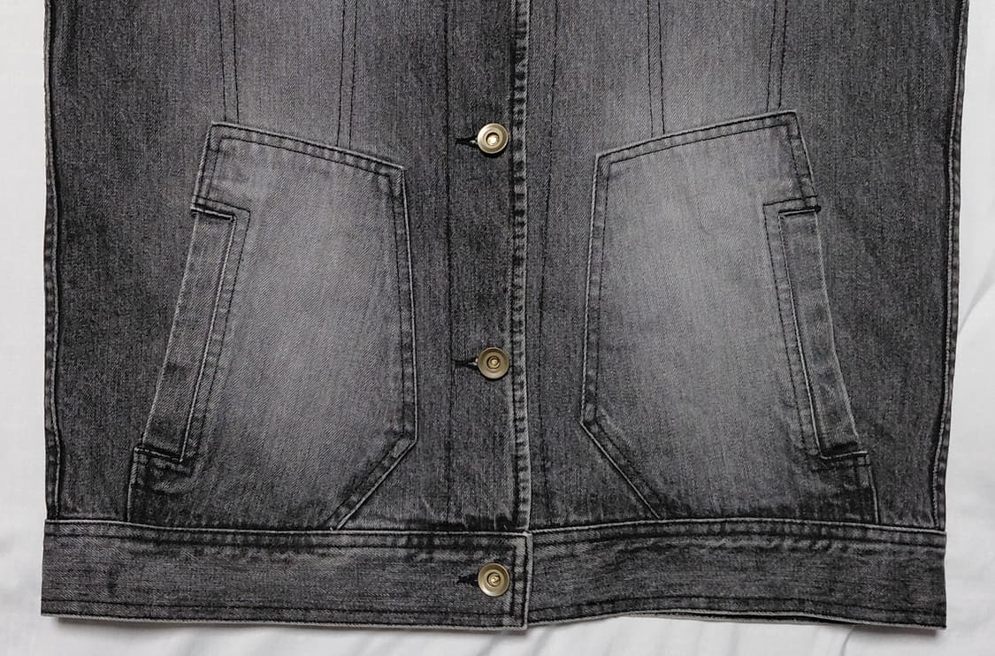 [M] Deviluse(데빌유즈) 펑크 락 후드 데님 베스트 상품이미지3