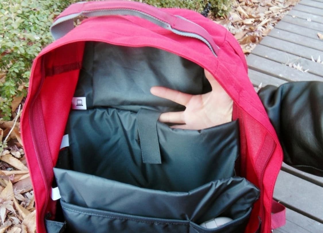 이스트팩 치조백팩 핑크체크 24리터 상품이미지5