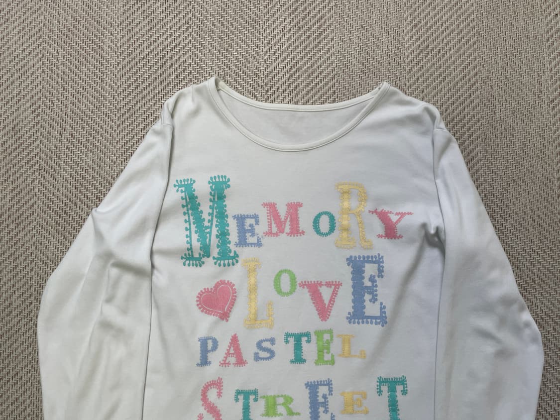 빈티지 love pastel 긴팔티셔츠   상품이미지3