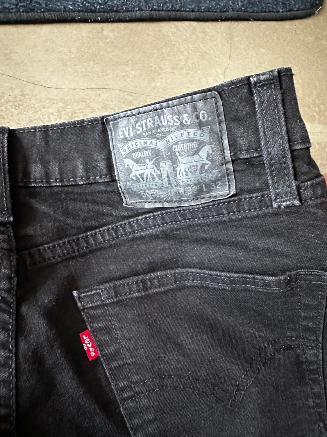 Levi’s 505 블랙 데님 팬츠 w30 상품이미지2