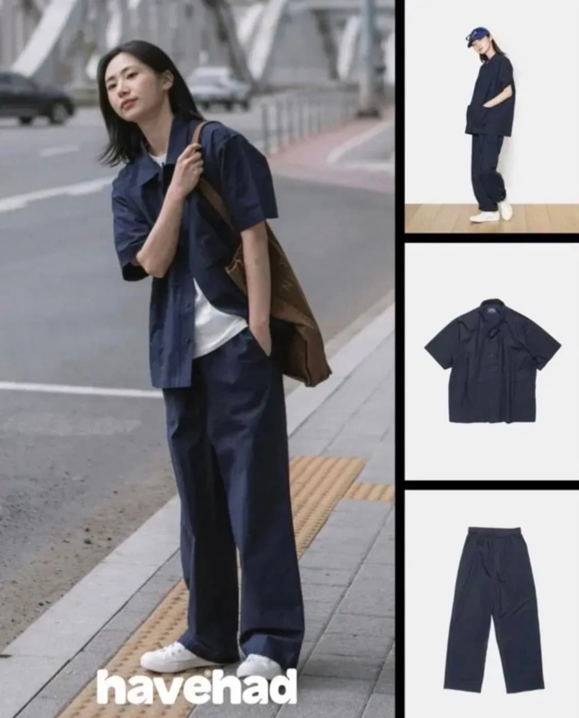 해브해드 섬머네이비셋업 A1 상품이미지1