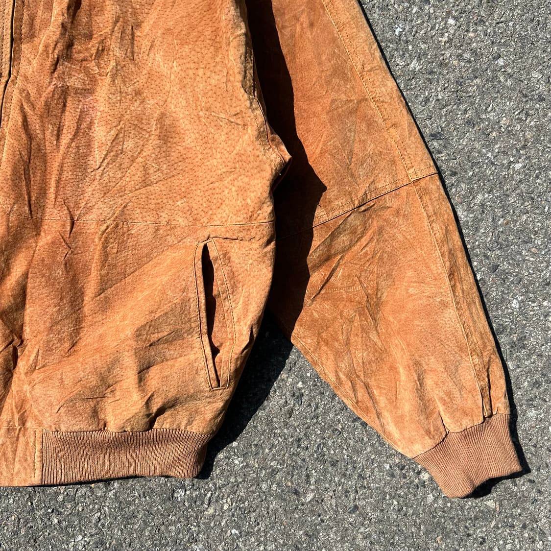 덴마크 빈티지 돈피 스웨이드 봄버 자켓 상품이미지4