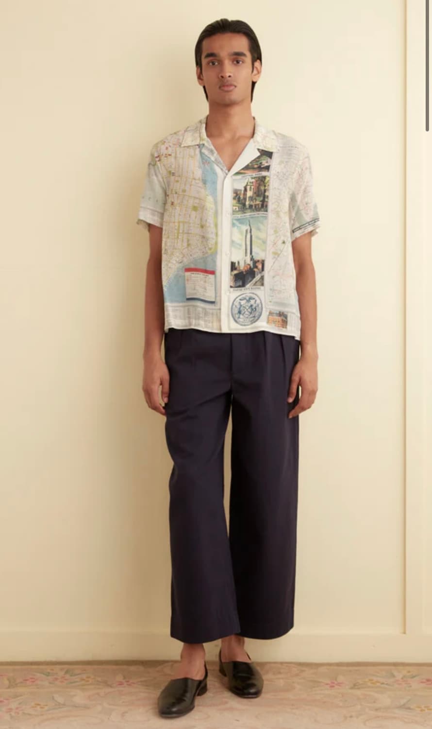 BODE NEW YORK CITY MAP SILK SHIRTS 상품이미지1
