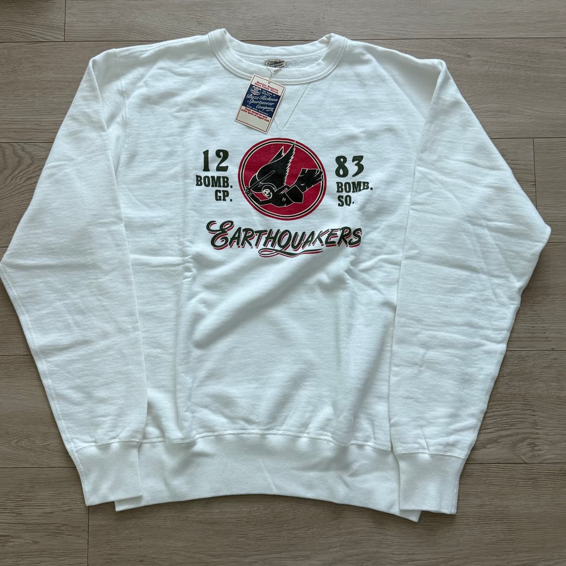 버즈릭슨 화이트 스웻 셔츠 맨투맨 XXL 83rd BOMB.SQ. 상품이미지1