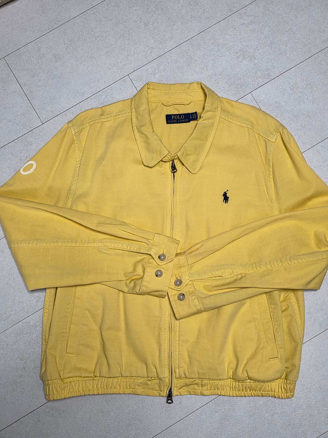 폴로 랄프로렌 옐로우 블루종 XL 실사 100L 베이포트 바라쿠다 바이스 상품이미지1