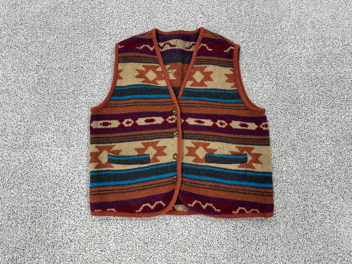 아즈텍 빈티지 베스트 상품이미지1