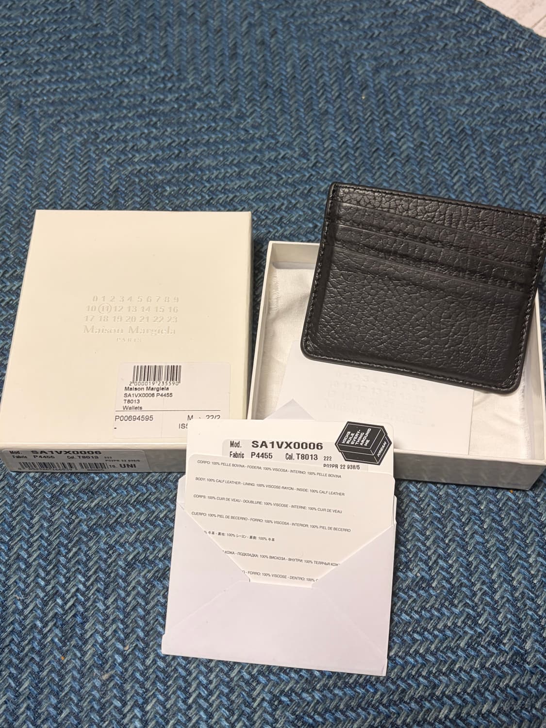 메종 마르지엘라 스티치 카드 홀더 블랙(풀박스) 상품이미지2