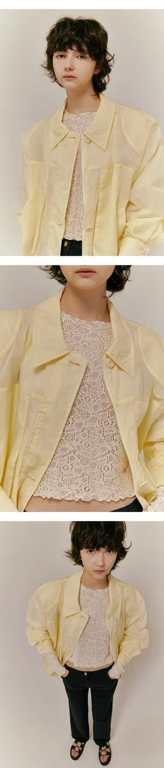 오버듀플레어 크로셰 니트 아이보리 상품이미지4