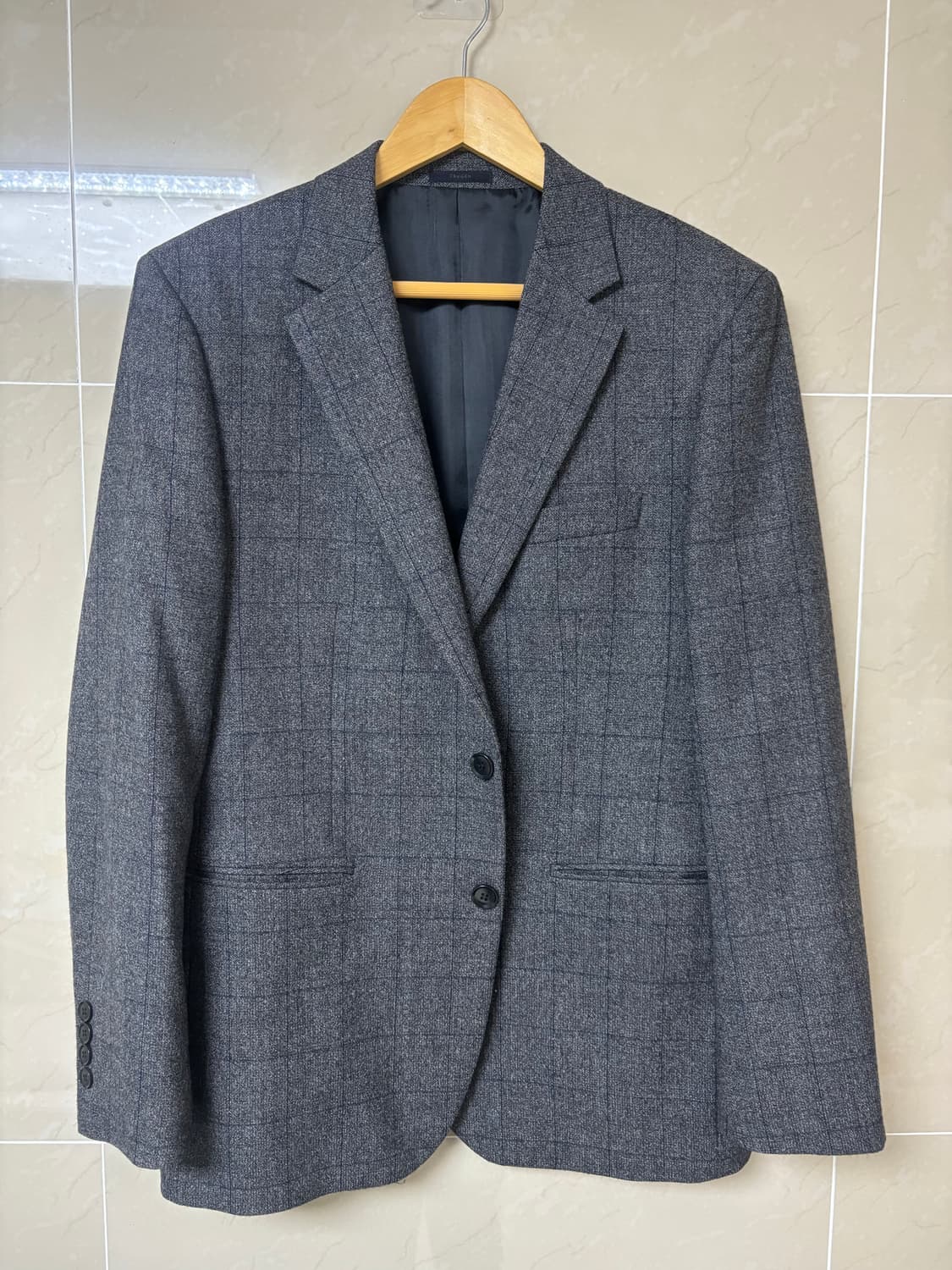 트루젠 그레이 체크 자켓 상품이미지1