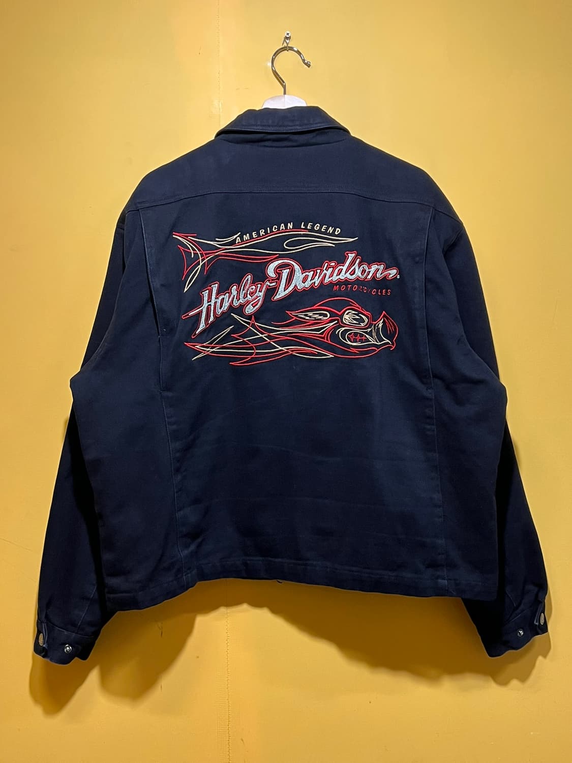 00s 할리데이비슨 코튼 헤비 트윌 캔버스 투웨이 빈티지 자켓 상품이미지10