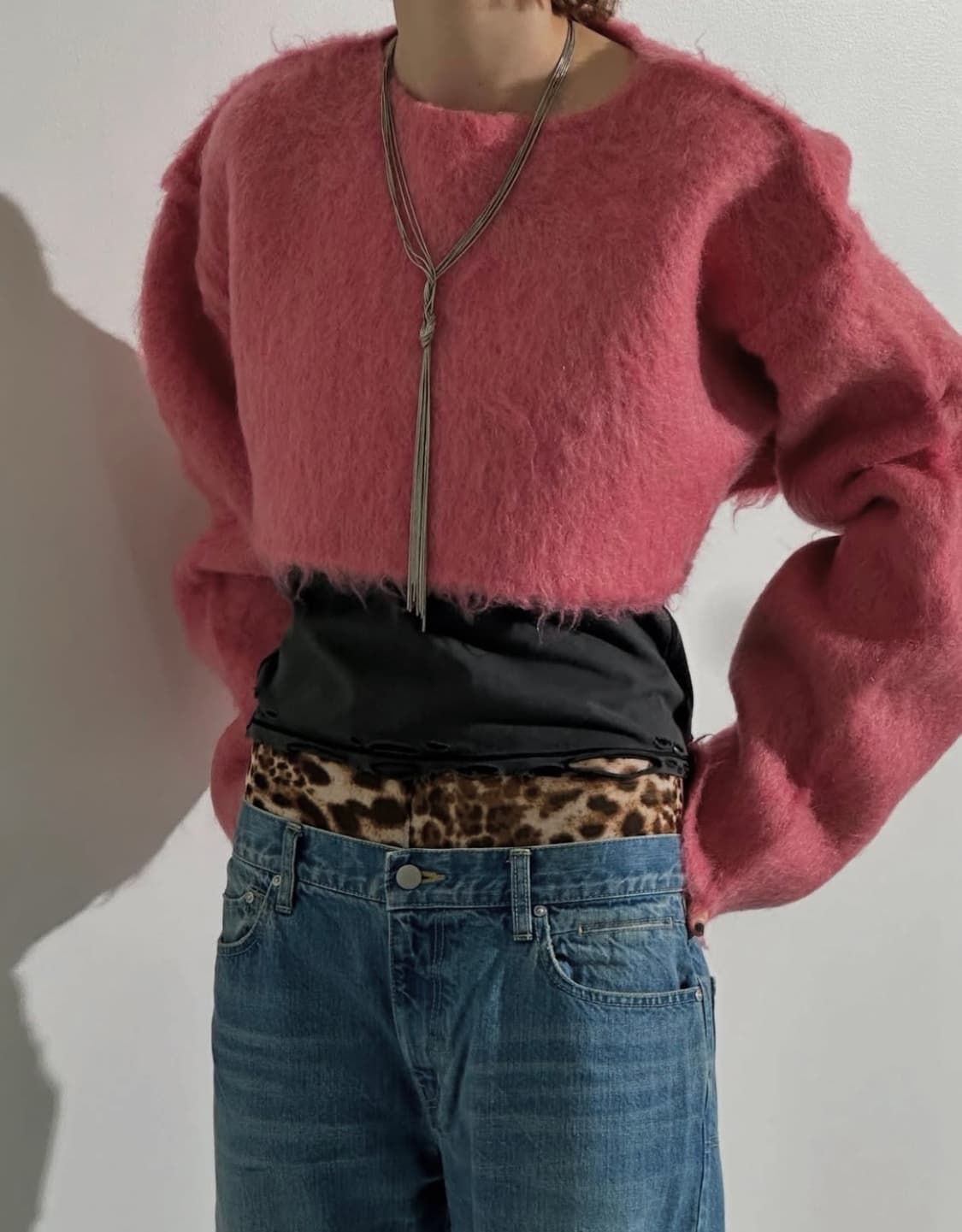 [F]퍼버즈 25fw Lace Trim 쇼츠/레오파드 상품이미지4