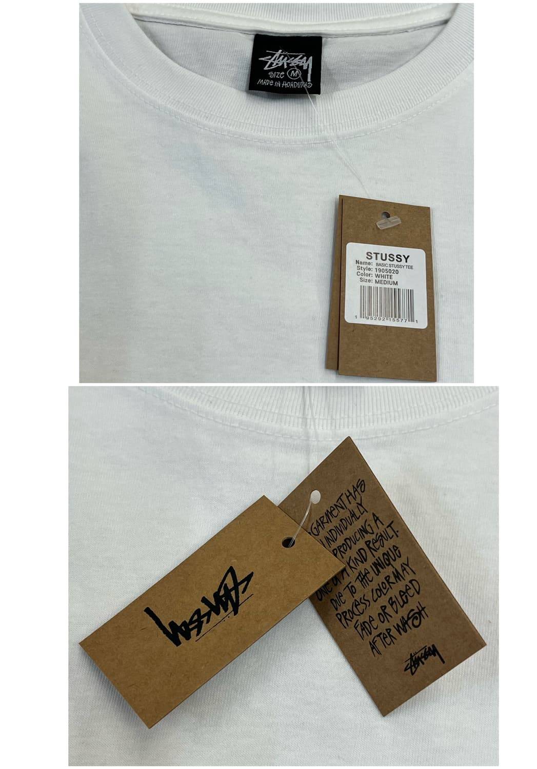스투시 이스트 피그먼트 다이드 반팔티 화이트 M  #csz4075  상품이미지3