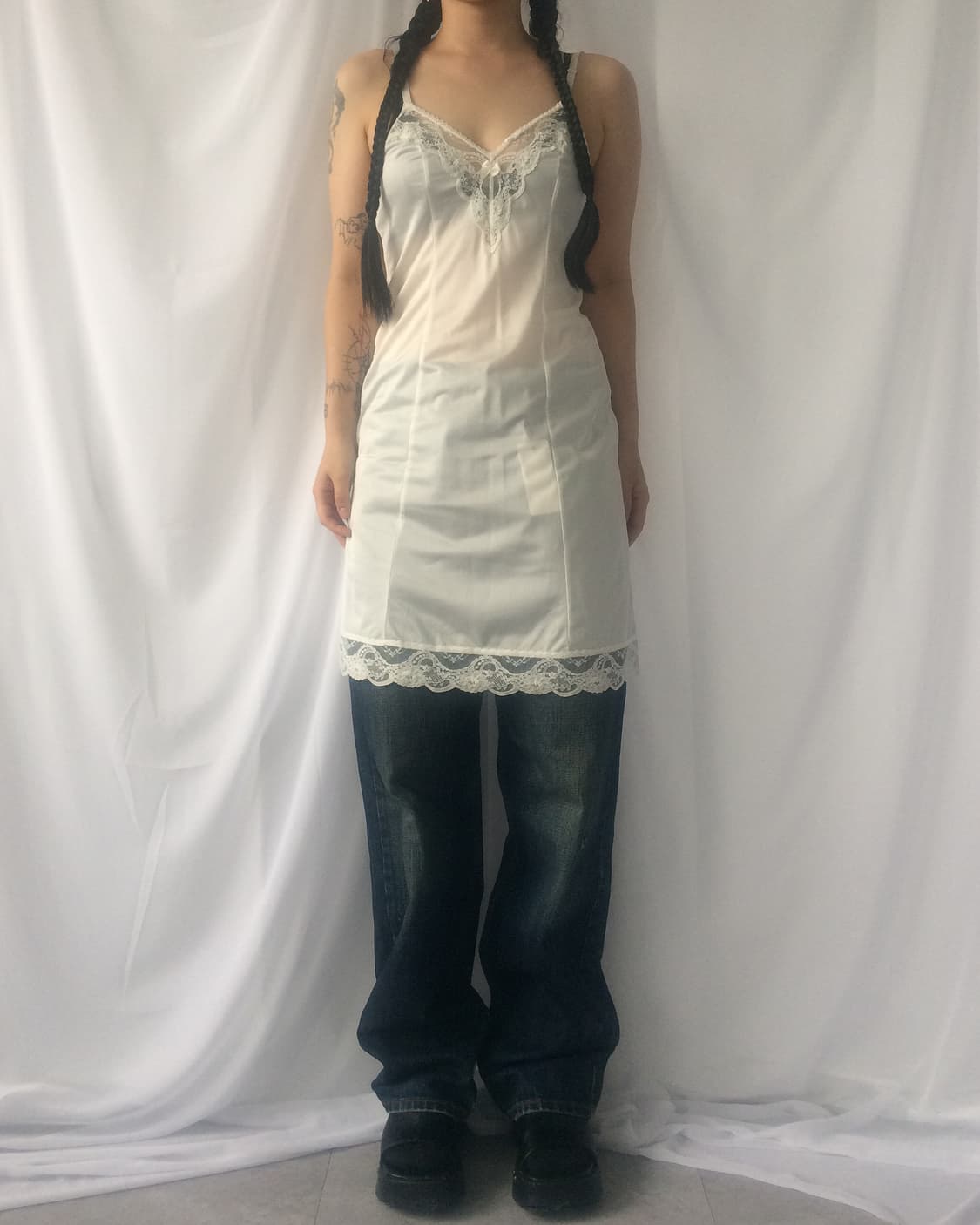 Lace point slip onepiece 상품이미지6